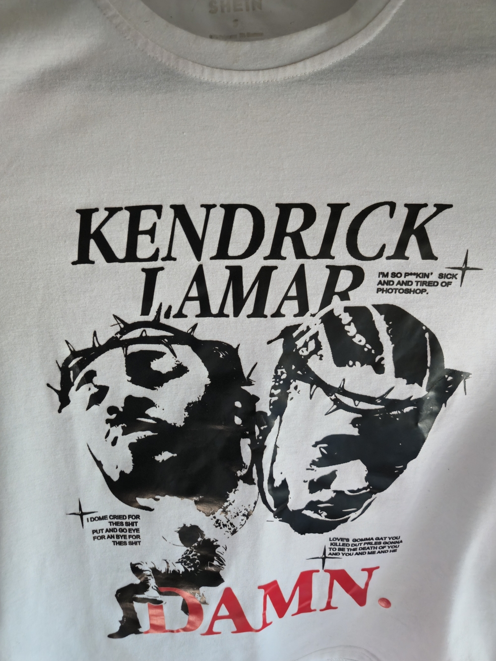 Kendrick Lamar DAMN. Graphic Tee - White